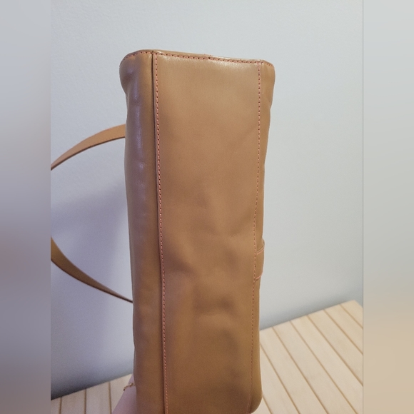 Furla shoulder leather bag tan colour with gold hardware - vintage - Picture 3 of 16